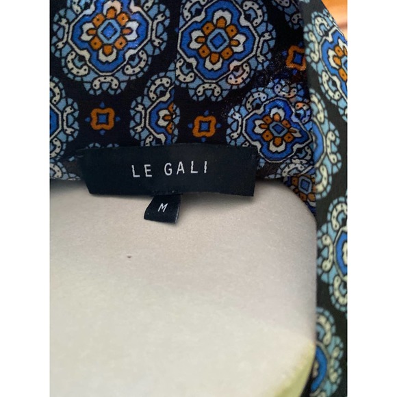 Le Gali Dakota Mixprint Blue Top - Picture 4 of 6